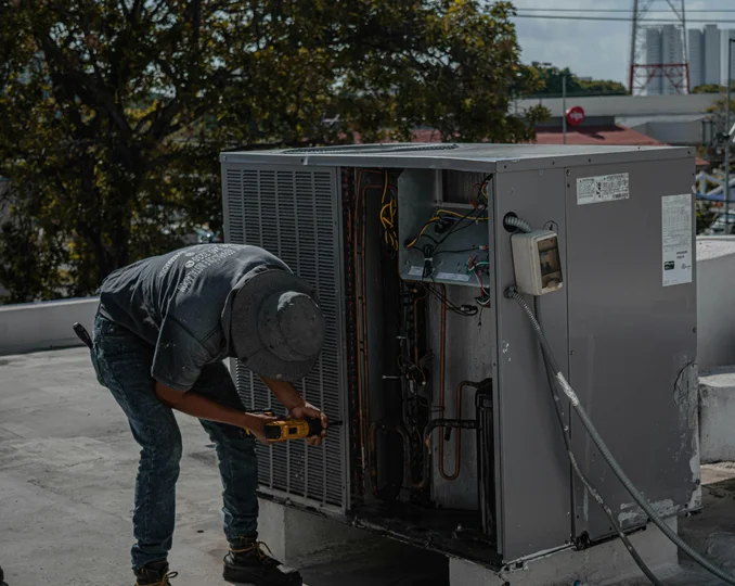 HVAC contractor ready for service calls